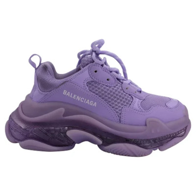 Pre-owned Polyester sneakers Balenciaga Vintage , Purple , Dames