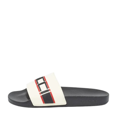 Pre-owned Rubber sandals Gucci Vintage , White , Heren