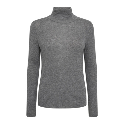 Rollneck Gebreide Trui Sharkskin MOS Mosh , Gray , Dames