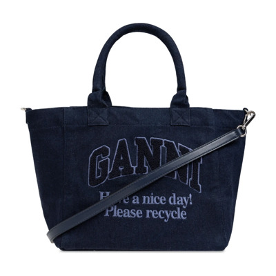 Shopper tas Ganni , Blue , Dames