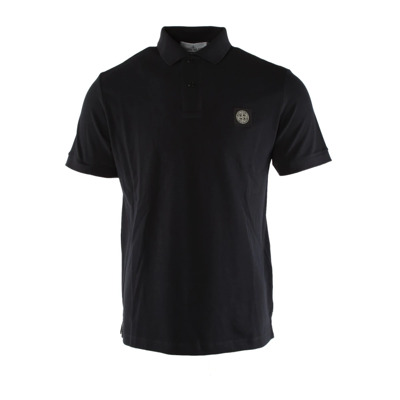 Slim Fit Blauwe Polo Shirt Stone Island , Blue , Heren