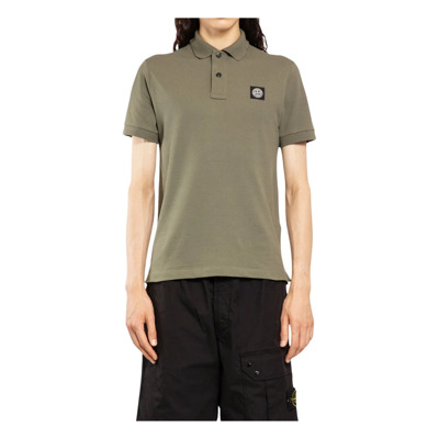 Slim Fit Polo Shirt Stone Island , Green , Heren