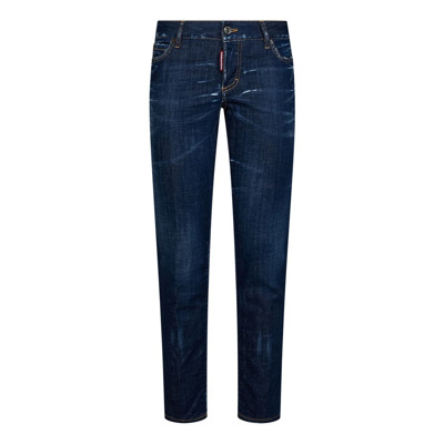 Slim-fit Jeans Blauw Dsquared2 , Blue , Dames