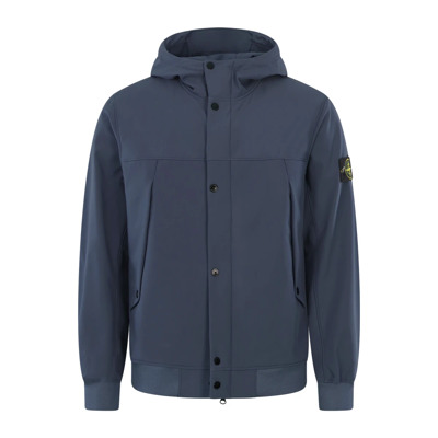 Softshell Jas Blauw Stone Island , Blue , Heren