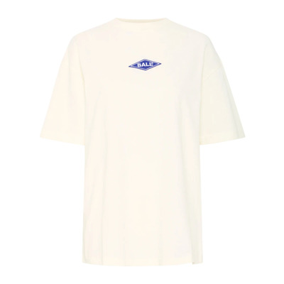 Sporty Tee Bluser Off White Ball , White , Dames