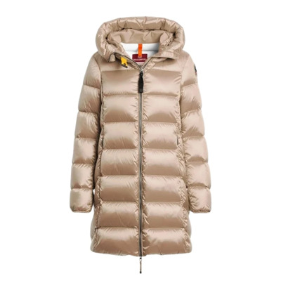 Stijlvolle Functionele Jas voor Vrouwen Parajumpers , Beige , Dames