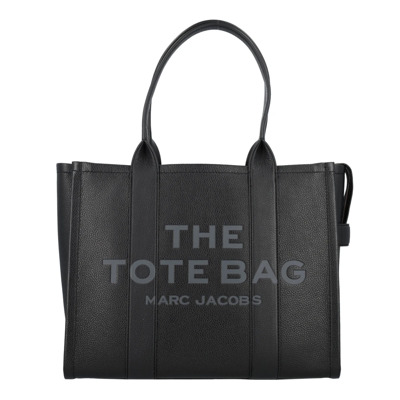 Stijlvolle Leren Tote Tas Marc Jacobs , Black , Dames