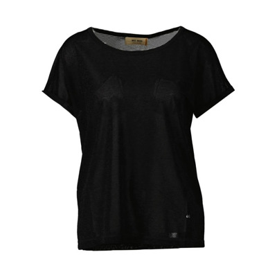 Stijlvolle T-Shirt MOS Mosh , Black , Dames