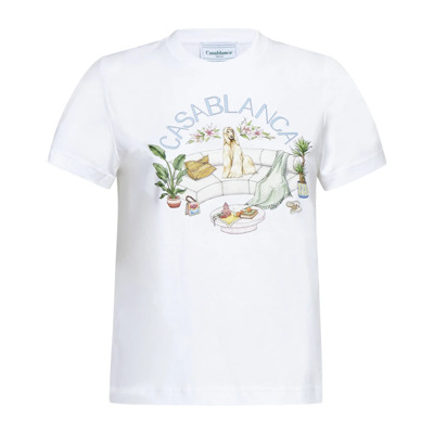 Stijlvolle T-shirts en Polos Casablanca , White , Dames