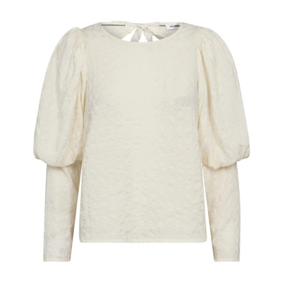 Strik Lange Mouw Blouse Off White Co'Couture , White , Dames