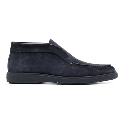 Suede Desert Boots Santoni , Blue , Heren