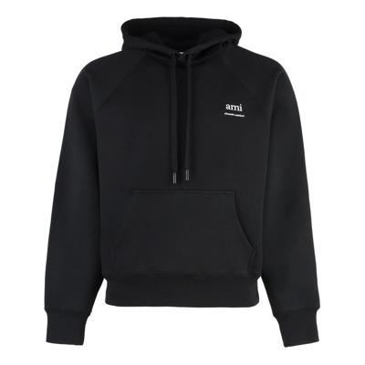 Sweatshirts Hoodies Ami Paris , Black , Heren