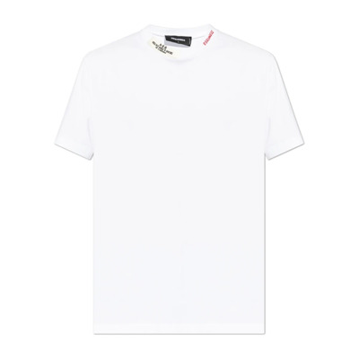 T-shirt met logo Dsquared2 , White , Heren