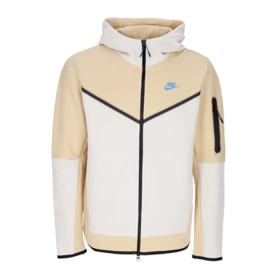 Tech Fleece Hoodie Met Rits Nike , Beige , Heren