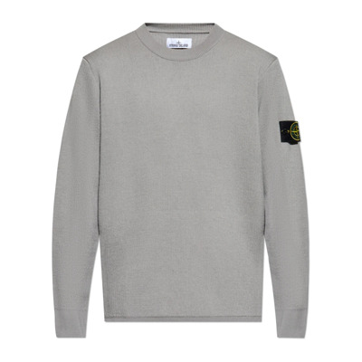 Trui met logo Stone Island , Gray , Heren