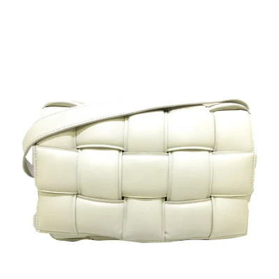 Tweedehands wit leren Crossbody tas Bottega Veneta Vintage , White , Dames