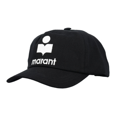 Tyron Logo Cap Zwart Ecru Isabel Marant , Black , Unisex