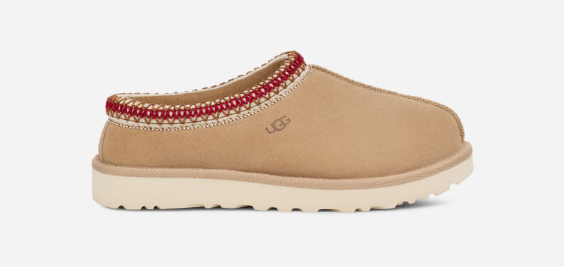 UGG® Tasman voor dames | Sheepskin instapschoenen op UGG®.com/eu/nl/nl in Beige, Maat 38, Suede