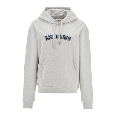 Varsity Hoodie Sweatshirt Ami Paris , Gray , Dames