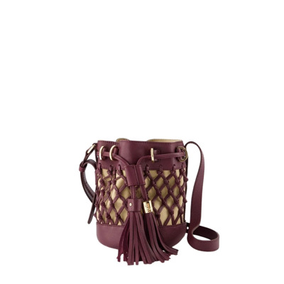 Vicki Schoudertas - Elegante Calfskin Bucket Bag See by Chloé , Purple , Dames