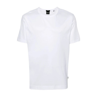 Wit T-shirt met Stretch Design Hugo Boss , White , Heren