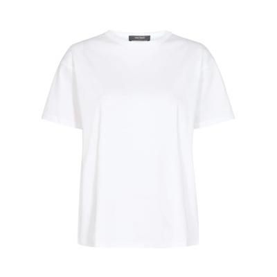 Witte Basis T-Shirt MOS Mosh , White , Dames