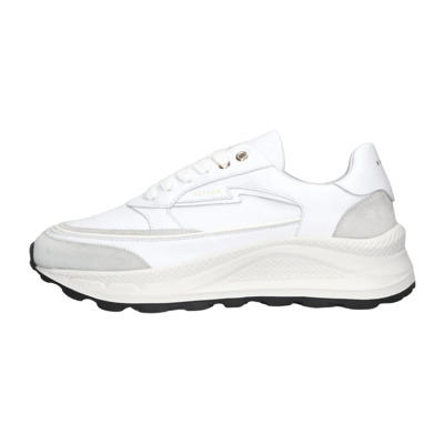 Witte Leren Lage Sneakers Nubikk , White , Dames