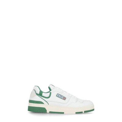 Witte Leren Sneakers met Ademende Details Autry , White , Heren