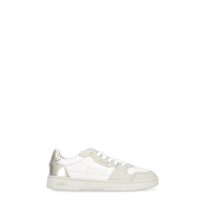 Witte Leren Sneakers met Gouden Logo Axel Arigato , White , Dames