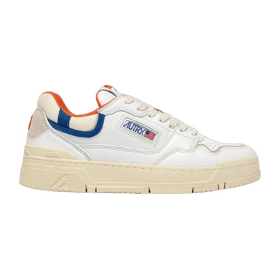 Witte Leren Sneakers met Zool Autry , White , Heren