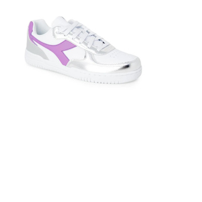 Witte Sportieve Sneakers met Veters Diadora , White , Dames