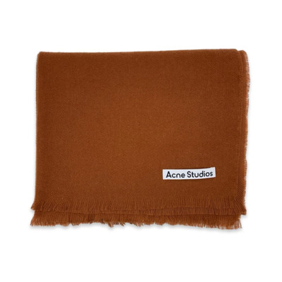 Wollen Sjaal Baksteen Oranje Franje Acne Studios , Red , Dames