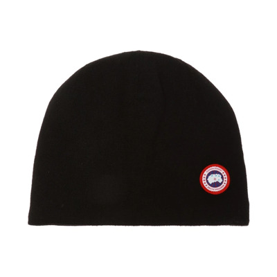 Wollen muts met logo Canada Goose , Black , Heren