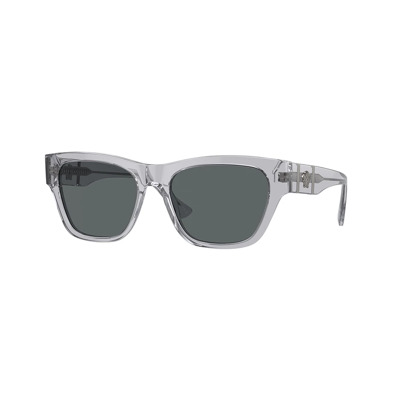 Zonnebril Grijs Donker Frame Versace , Gray , Heren