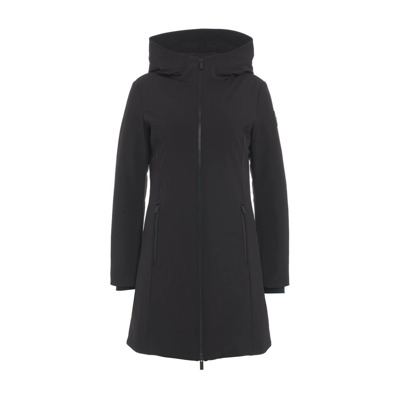 Zwarte Parka Aw24 Dameskleding Woolrich , Black , Dames