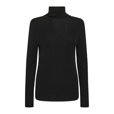 Zwarte Rollneck Gebreide Trui MOS Mosh , Black , Dames