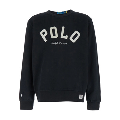 Zwarte Sweater Girocollo Polo Ralph Lauren , Black , Heren