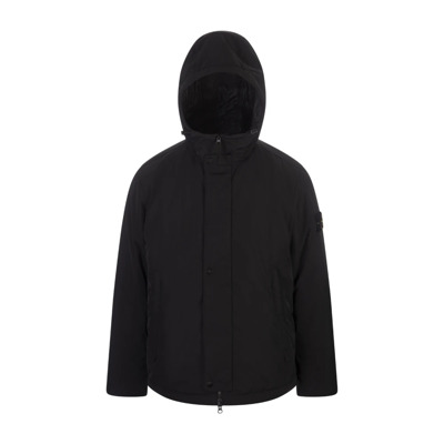 Zwarte gewatteerde jas met PrimaLoft-isolatie Stone Island , Black , Heren