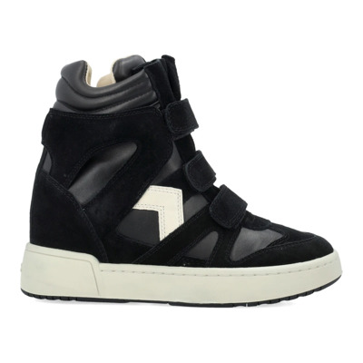 Zwarte hoge sneakers met verborgen sleehak Isabel Marant , Black , Dames