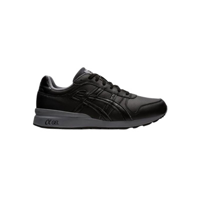 Zwarte lederen Gt-Ii sneakers Asics , Black , Heren