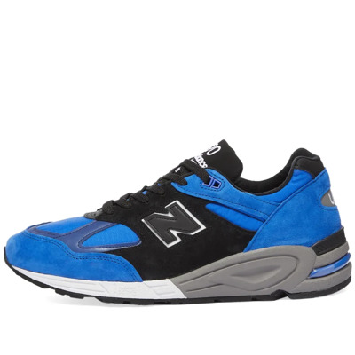 990v2 Hardloopschoen met Abzorb Demping New Balance , Blue , Heren