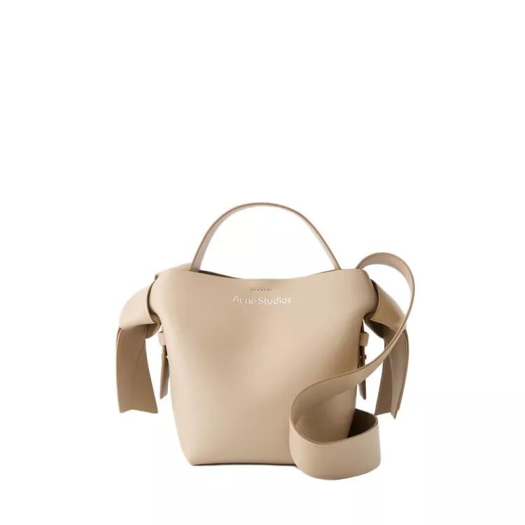 Acne Studios Shoppers - Musubi Mini R Crossbody - Leather - Beige in beige