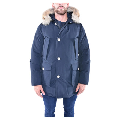 Afneembare Bont Parka Woolrich , Blue , Heren