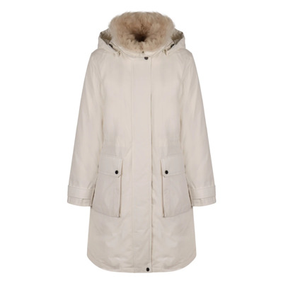 Arctische Technische Parka met Nepbont Woolrich , White , Dames