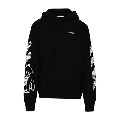 Bakstenen Pijlen Gedrukte Slim Hoodie Zwart Off White , Black , Heren