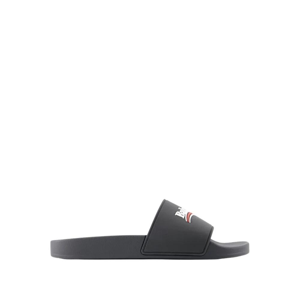 Balenciaga Sandalen - Pool Sandals - Synthetic - Black in zwart