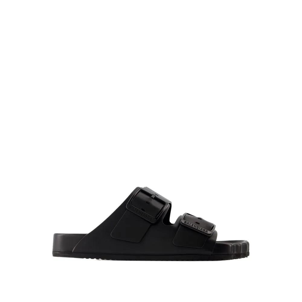 Balenciaga Sandalen - Sunday Sandals - Leather - Black in zwart