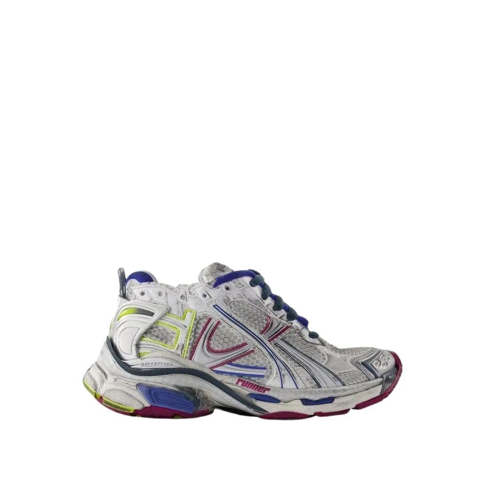 Balenciaga Sneakers - Runner Sneakers - Nylon - Multi in wit