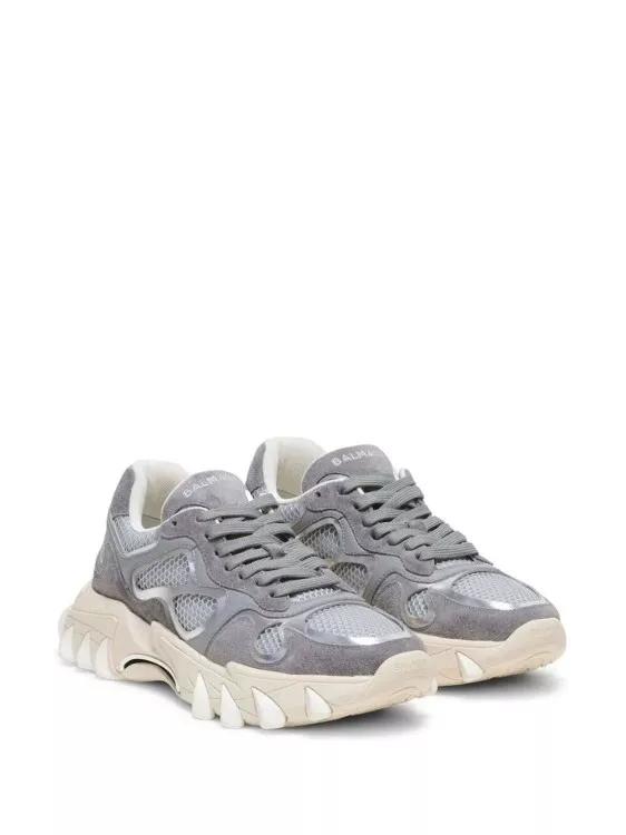 Balmain Sneakers - B-East Panelled Chunky Sneakers in grijs