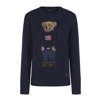 Beer Sweater Lange Mouw Pullover Polo Ralph Lauren , Blue , Dames